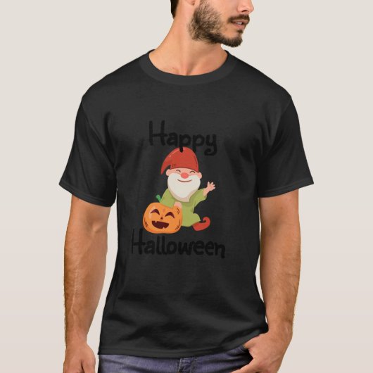 Gnome Happy Halloween  T-shirt (Voorkant)