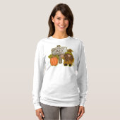 Gnome Happy Herfst Y'all! | Oranje pompoen | Teken T-shirt (Voorkant volledig)