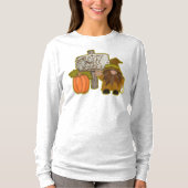 Gnome Happy Herfst Y'all! | Oranje pompoen | Teken T-shirt (Voorkant)
