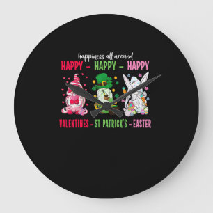 Gnome Happy Valentijn St Patrick Paasgeluk Grote Klok