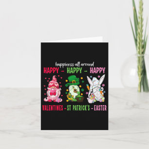 Gnome Happy Valentijn St Patrick Paasgeluk Kaart