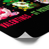Gnome Happy Valentijn St Patrick Paasgeluk Poster (Hoek)