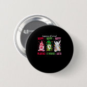 Gnome Happy Valentijn St Patrick Paasgeluk Ronde Button 5,7 Cm (Voorkant /achterkant)