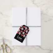Gnome-harten handgetekende Valentijnsdag  Cadeaulabel (Met Touw)