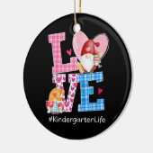 Gnome Hearts Love Kindergarten Keramisch Ornament (Links)