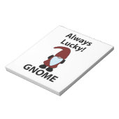 Gnome heeft altijd geluk notitieblok (Linkerzijde)