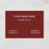 Gnome heeft altijd geluk visitekaartje (Achterkant)