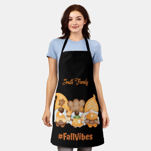 Gnome Herfst Vibes Schort (Gedragen)