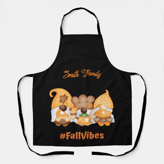 Gnome Herfst Vibes Schort (Voorkant)