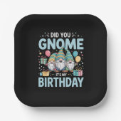 Gnome, het is mijn Gnomies feestkabouter Papieren Bordje (Voorkant)