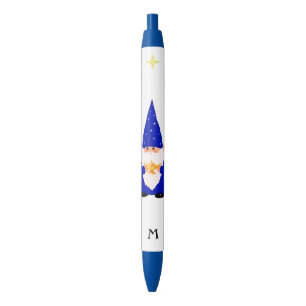 Gnome Holding a Magic Lamp & Monogram Zwarte Inkt Pen
