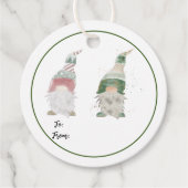 Gnome Holiday Gift Labels (Voorkant)