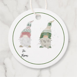 Gnome Holiday Gift Labels