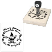 Gnome Hollydays | Vakantie Rubberstempel (Gestempeld)