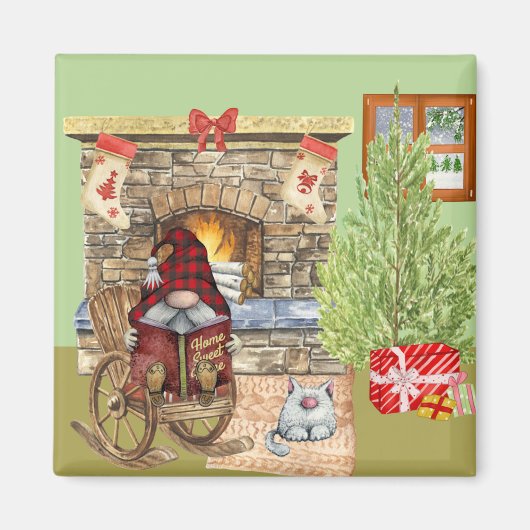 Gnome Home Magneet (Voorkant)