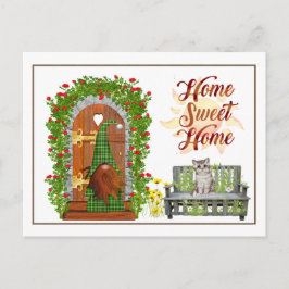 Gnome Home Sweet Home Adres Verandering Briefkaart