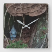 Gnome Home Wall-klok Vierkante Klok (Voorkant)