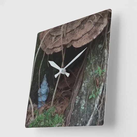 Gnome Home Wall-klok Vierkante Klok (Hoek)
