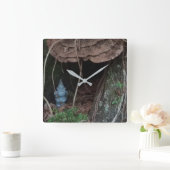 Gnome Home Wall-klok Vierkante Klok (Huis)