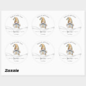 Gnome Homemade Goods Holiday Baking Speciaal Ronde Sticker (Vel)