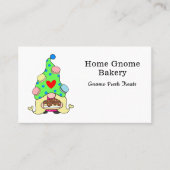 Gnome Hometown Bakery Pastry Cakes & Trees White Visitekaartje (Voorkant)