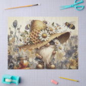 Gnome, Honingraat en Dasies Tissuepapier (Craft)