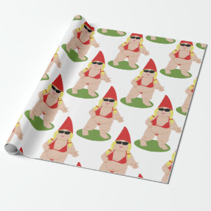 Gnome in Bikini Cadeaupapier
