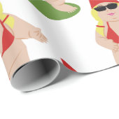 Gnome in Bikini Cadeaupapier (Rol Hoek)