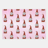 Gnome in een rood pak inpakpapier vel (Voorkant 3)