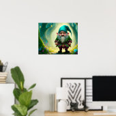 Gnome in het Bos Poster (Thuiskantoor)