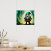 Gnome in het Bos Poster (Keuken)