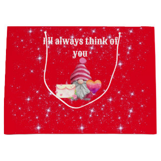 Gnome in love with rainbow heart groot cadeauzakje