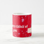 Gnome in love with rainbow heart koffiemok (Center)