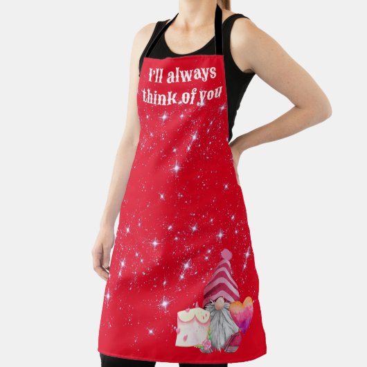 Gnome in love with rainbow heart schort (Insitu)