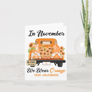 Gnome In November We Draag Oranje Ribbon CrPS Awar Kaart