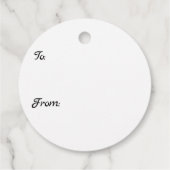 Gnome in Rustic Woodland Wreath Bedankjes Labels (Achterkant)