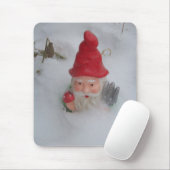 Gnome in sneeuw muismat (Met muis)