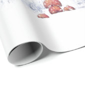 GNOME IN SNEEUWGEDEKTE BOSSCHRISTMAS GIFT WRAP CADEAUPAPIER (Rol Hoek)