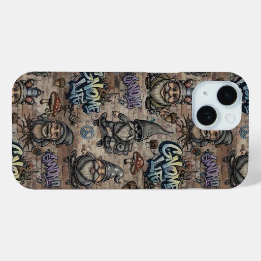 Gnome iPhone case (Achterkant (horizontaal))