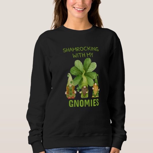 Gnome Irish Shamrocking with My Gnomies St Patrick Trui (Voorkant)
