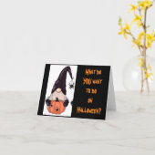 GNOME IS KLAAR VOOR HALLOWEEN KAART (Gele Bloem)