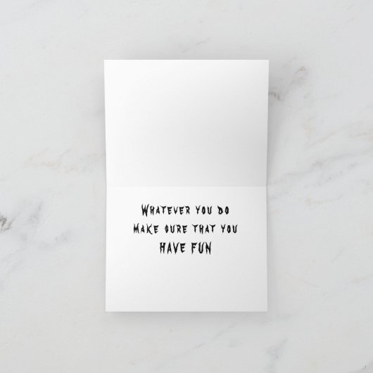 GNOME IS KLAAR VOOR HALLOWEEN KAART (Binnen)