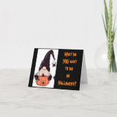 GNOME IS KLAAR VOOR HALLOWEEN KAART (Voorkant)