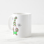 Gnome is waar de koffie is | Schattigee kerst Koffiemok (Voorkant links)