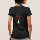 Gnome is waar de koffie is | Schattigee kerst T-shirt (Achterkant)