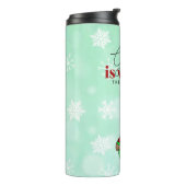 Gnome is waar de koffie is | Schattigee kerst Thermosbeker (Gedraaid links)