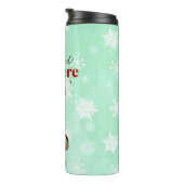 Gnome is waar de koffie is | Schattigee kerst Thermosbeker (Geroteerd rechts)