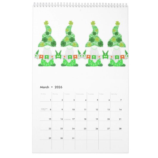 Gnome Kalender (Mar 2026)
