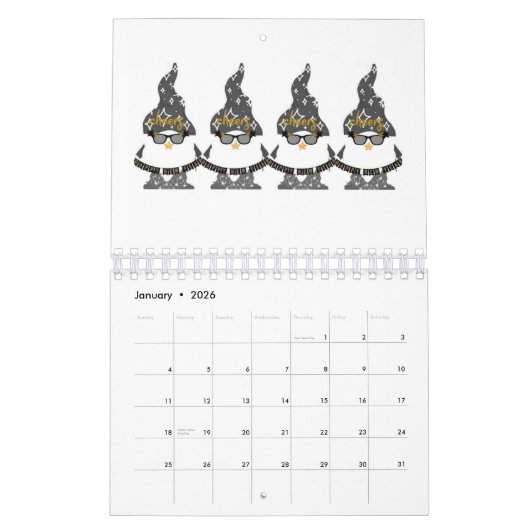 Gnome Kalender (Jan 2026)