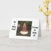 GNOME KAN NIET VERTELLEN DAT HET JE VERMIST KAART (Gele Bloem)